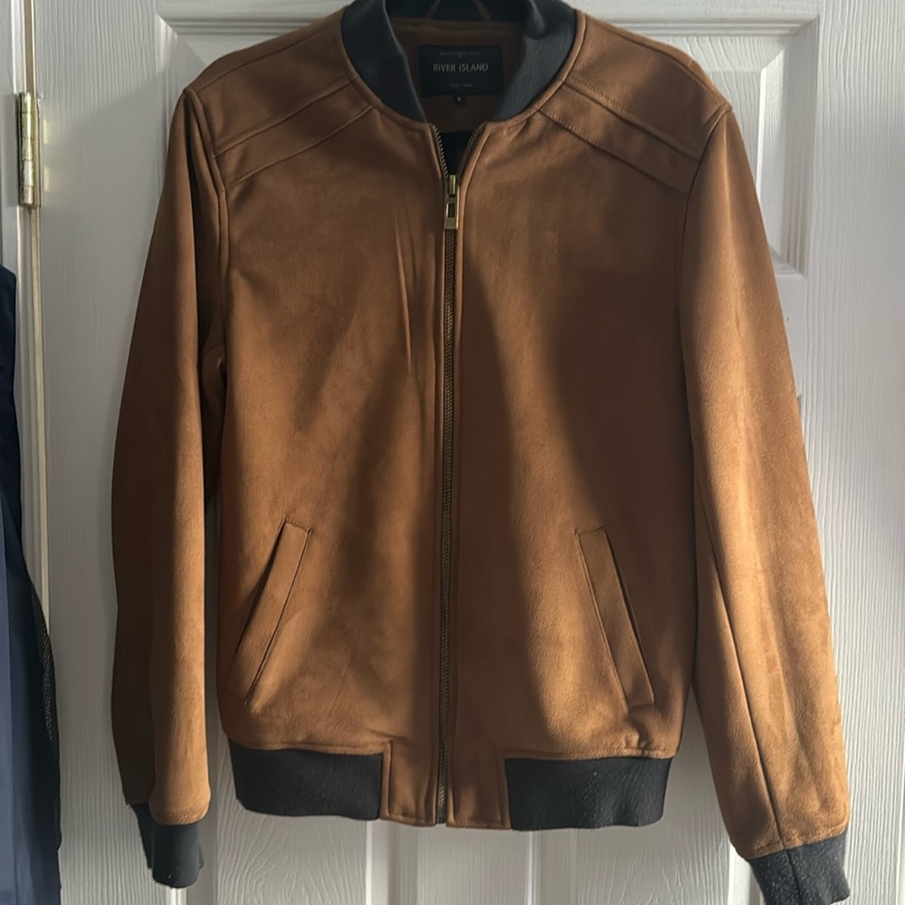 River Island - Suede Bomber Jacket